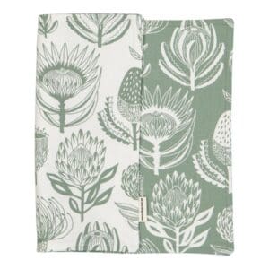 A Love Supreme Fabric Placemats Floral Kingdom Sage/White