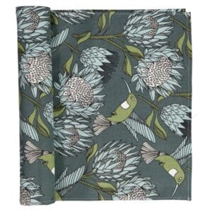 A Love Supreme Table Runner Protea Blue/Gunmetal