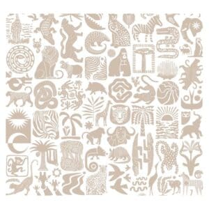 A Love Supreme Table Cloth Africa Stone/White