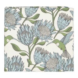 A Love Supreme Table Cloth Protea Blue/White