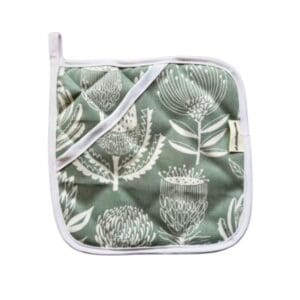 A Love Supreme Pot Holder Floral Kingdom White/Sage