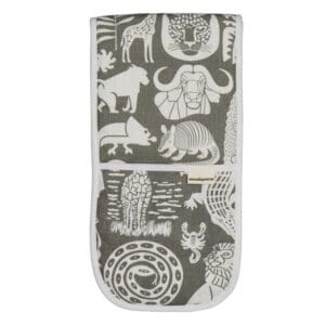 A Love Supreme Double Oven Glove Africa White/Khaki