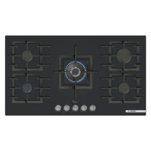 Bosch Series 6 Gas Hob 90 CM Tempered Black Glass PPQ9B6I40M