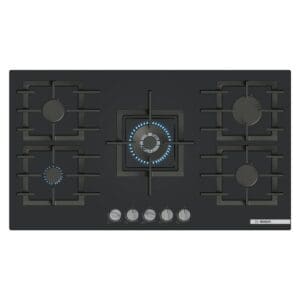 Bosch Series 6 Gas Hob 90 CM Tempered Black Glass PPQ9B6I40M