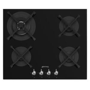 Smeg Gas Hob 60CM Classica Black Glass PV364NSA2