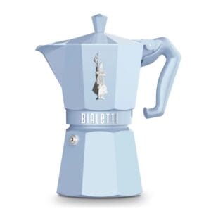 Bialetti Moka Express Exclusive 6 Cup - Light Blue