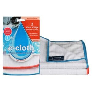 E-Cloth Wash and Wipe Kitchen Cloths 2 Pack