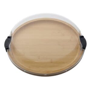 Farberware Build-a-Board Bamboo Round Snack Serving Board