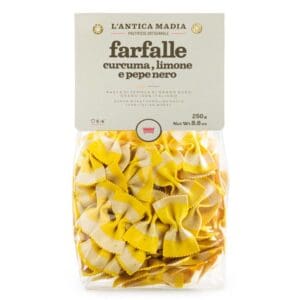 L'antica Turmeric, Lemon & Black Pepper Farfalle Pasta