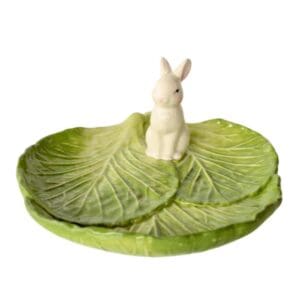 Easter Bunny Cabbage Leaf Plate