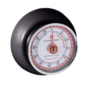 Zassenhaus Magnetic Retro Kitchen Timer Black