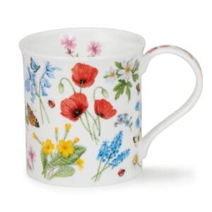 Dunoon Mug Bute Wild Flowers - Poppy