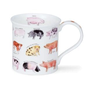 Dunoon Mug Bute Animal Breeds - Pig