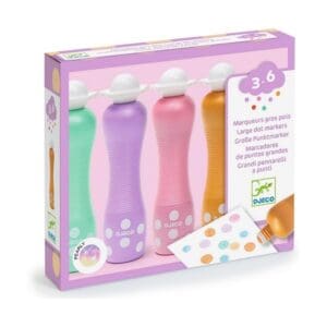 Djeco Large Pearly Dot Markers - Set Of 4
