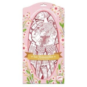 Djeco Les Demoiselles Colour-In Cards – Fiodor & Friends