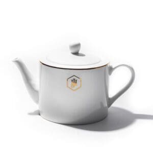 JAN Gold Rimmed Teapot