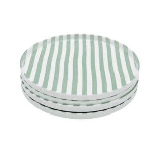 Art de Olivia Lightseekers Dinner Plate Set of 4 Green