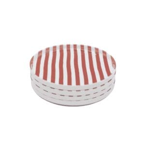 Art de Olivia Lightseekers Side Plate Set of 4 Red