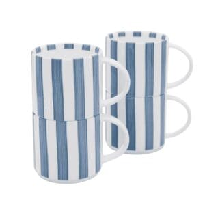 Art de Olivia Lightseekers Mug Set of 4 Blue
