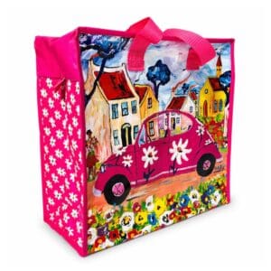 Portchie Large Cooler Bag - Pink Beetle