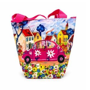 Portchie Small Cooler - Pink Beetle