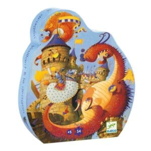 DJECO Vaillant And The Dragon 54 Piece Puzzle