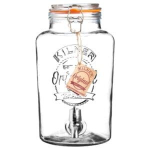 Kilner Clip Top Round Drinks Dispenser 5L
